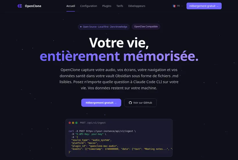 Aperçu du site